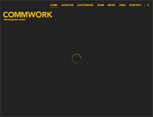 Tablet Screenshot of commwork.de